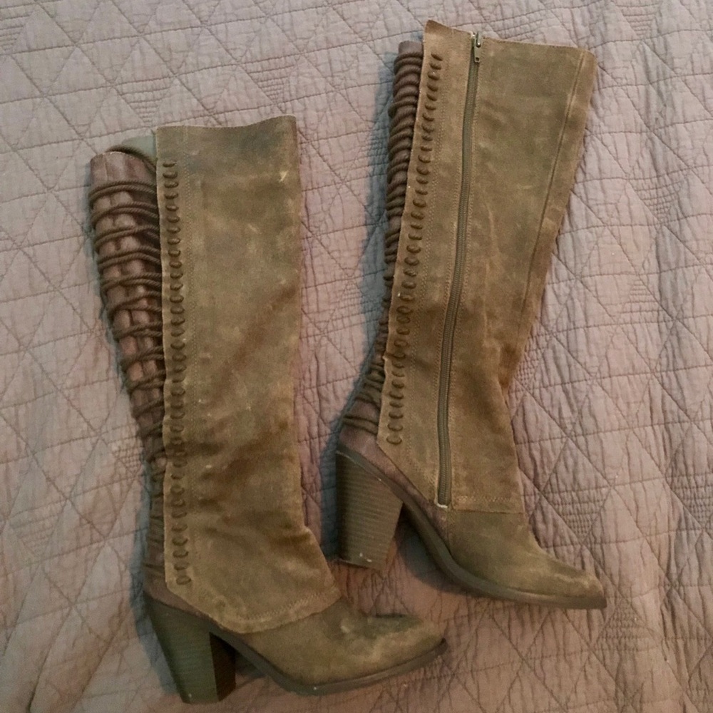 Brown Laced Up Boots